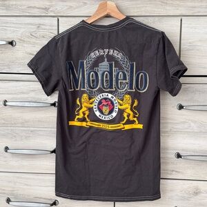 ModelCo Men's Short Sleeve Black Logo Tee